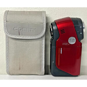 Cobra Digital Camcorder Red DVC2500 64 MB Storage 5 Mega Pixel 8x Zoom
